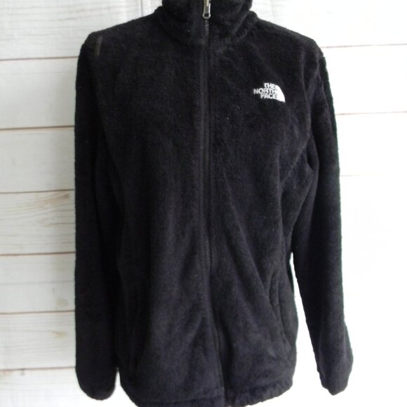 THE NORTH FACE WM'S BLACK FLEECE ZIP FRONT JACKET COZY SOFT SZ L LARGE - Picture 1 of 7